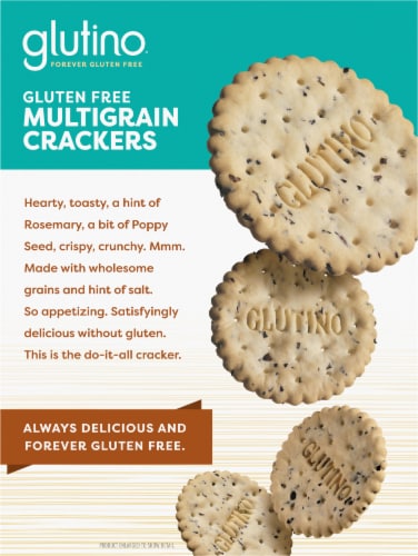 Glutino Gluten Free Multigrain Crackers Perspective: back