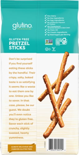 Glutino Gluten Free Pretzel Sticks Perspective: back