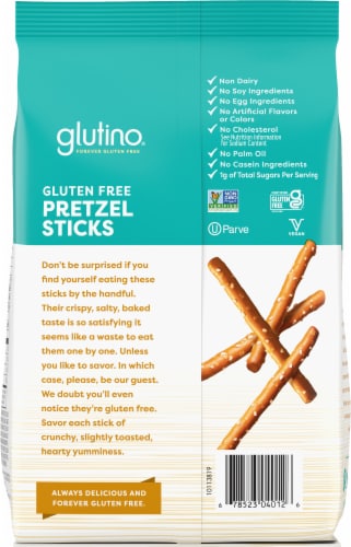 Glutino® Gluten Free Pretzel Sticks Perspective: back