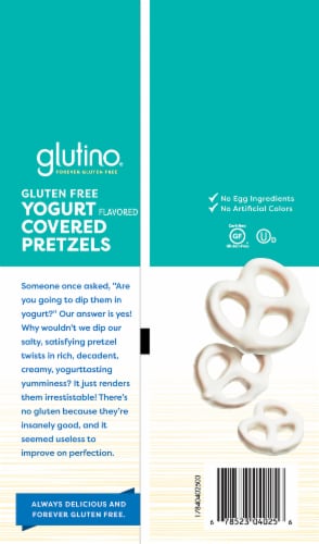 Glutino Gluten Free Yogurt Covered Pretzels Perspective: back