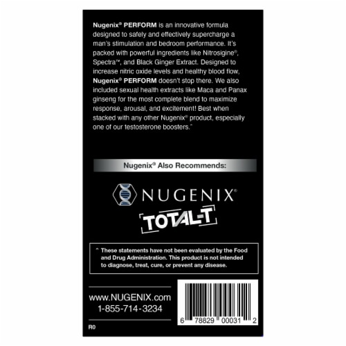 Nugenix® Perform Sexual Vitality Booster Perspective: back