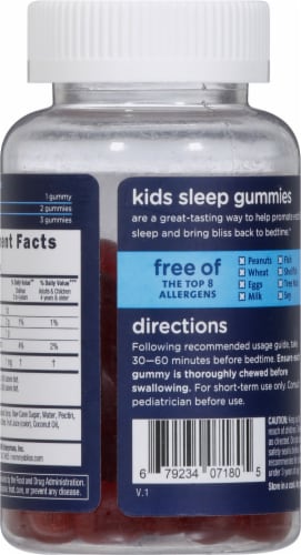 Mommy's Bliss® Kids Sleep Strawberry Gummies Perspective: back