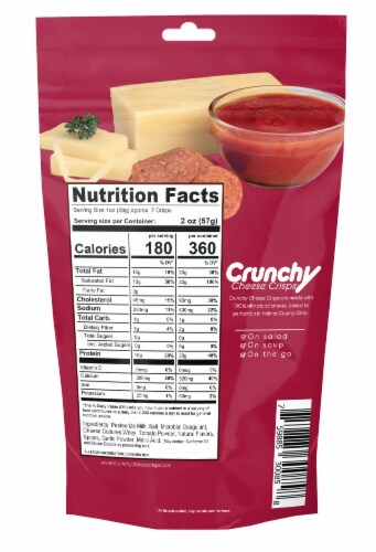 Crunchy Cheese Crisps 5 Pack- Brick Oven Pizza Perspective: back