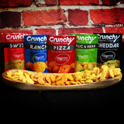 Variety Pack Crunchy Cheese Crisps, Made with All Natural Cheese, Keto Friendly, Gluten Free Perspective: back