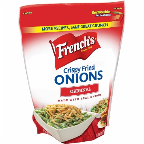 French's Original Crispy Fried Onions, Crunchy Topping, 24 Oz (Pack of 6) Perspective: back