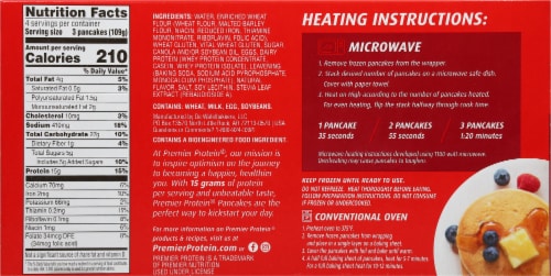 Premier Protein® Microwavable Pancakes Perspective: back