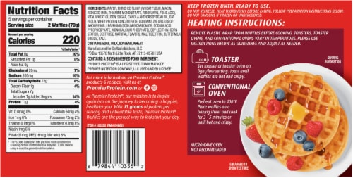 Premier Protein® Frozen Protein Waffles Perspective: back