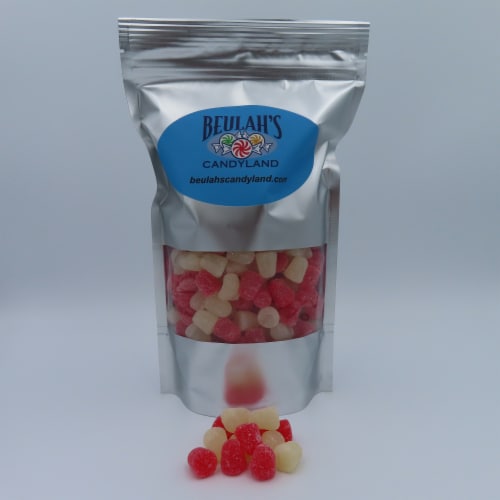 Valentine Spice Drops Jelly Candy 2 pounds Red White Perspective: back