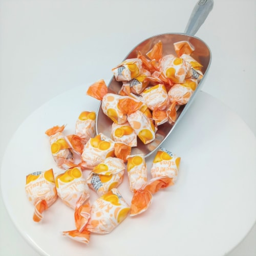 Arcor Orange Filled Fruit Bon Bons 2 pounds bulk orange hard candy Perspective: back