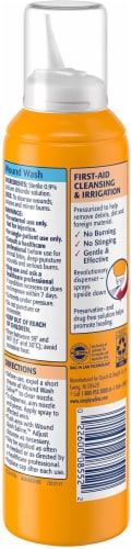Simply Sterile Saline Wound Wash Spray - 7 oz Perspective: back