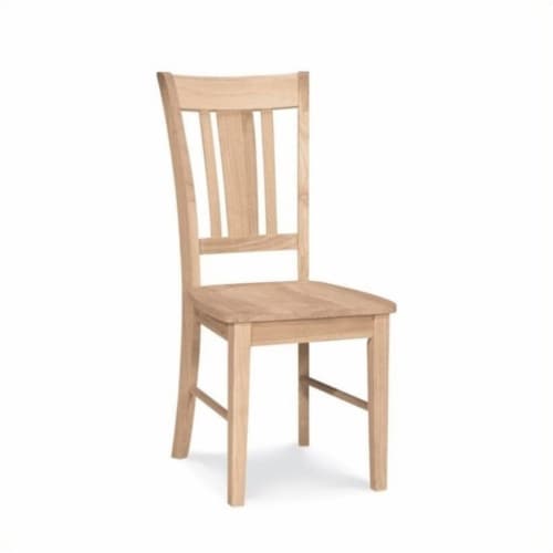 Pemberly Row Unfinished Slat Back Dining Chair Set of 2 1 Kroger