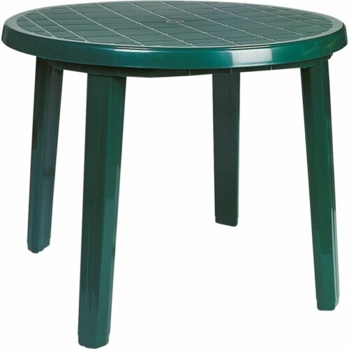 Round resin outdoor on sale table