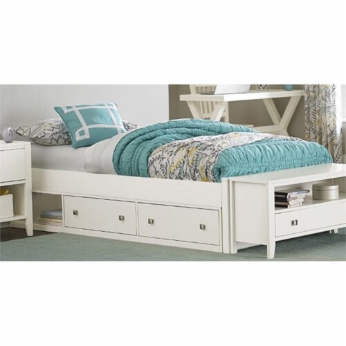 Kids twin bed online frame with storage