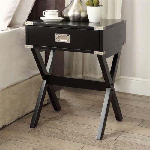 Bowery Hill End Table in Black Perspective: back
