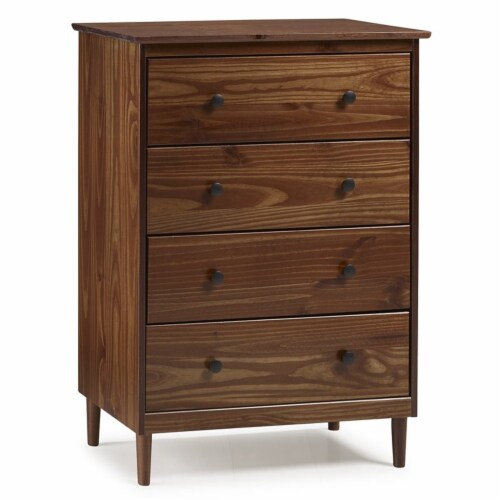 Walnut 4 drawer dresser deals