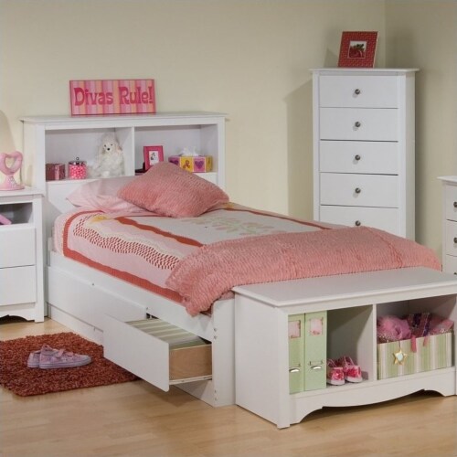 Prepac twin store storage bed