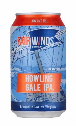 Fair Winds Brewing Howling Gale IPA Perspective: back