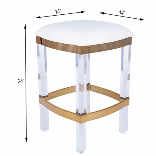 Acrylic counter stools hotsell with gold legs