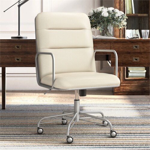Scranton Co Modern Faux Leather Executive Desk Office Chair in