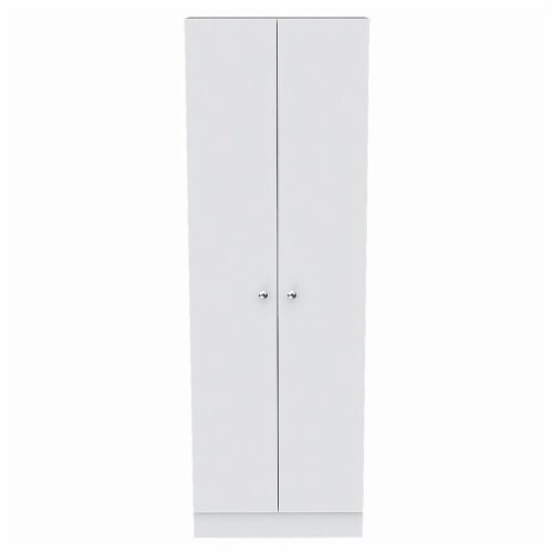 Levan Home Modern Engineered Wood Tall Utility Storage Cabinet