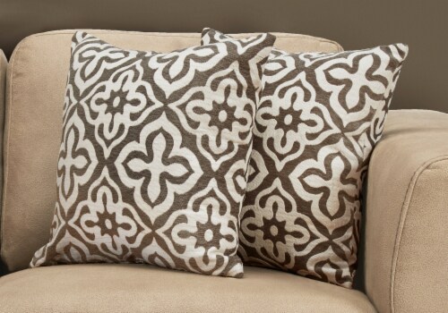 Insert Included, Decorative Throw, Accent, Sofa, Couch, Bedroom, Polyester  Brown, Modern, 1 - Kroger