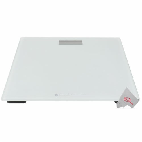 Bally Total Fitness Digital Weighing Bathroom Scale White Up To 400 Lb