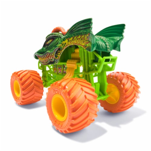 Monster Jam Official Dragon Monster Truck Collector Die-Cast Vehicle Perspective: back