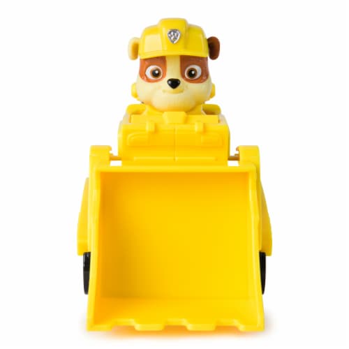 Paw Patrol™ Rubble's Bulldozer Toy Truck with Collectible Action Figure Perspective: back