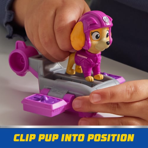 Paw Patrol Action Pups Skye Action Figure & Hoverboard Airplane Toy with Foldable Wings Perspective: back