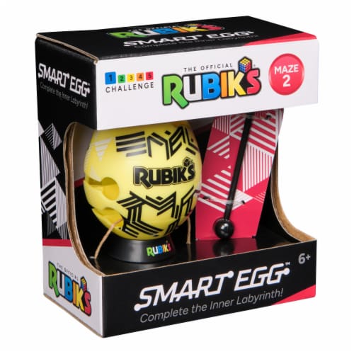 Rubik’s® Cube Smart Egg™ Puzzle - Yellow Perspective: back