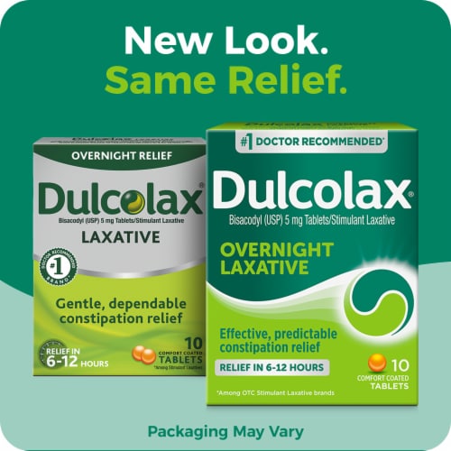 Dulcolax® Overnight Relief Laxative Tablets Perspective: back