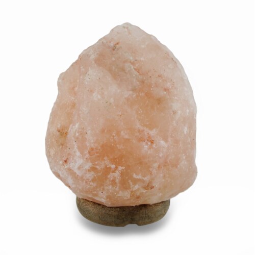 Natural Pink Himalayan Rock Salt Accent Lamp Night Light Perspective: back