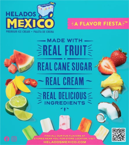 Helados Mexico Coconut Ice Cream Bars Perspective: back