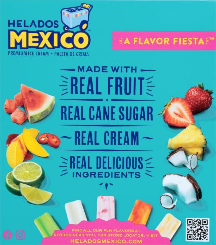 Helados Mexico Pecan Ice Cream Bars Perspective: back