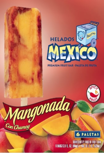 Helados Mexico Mangonada Premium Fruit Bars 6 Count 18 Fl Oz Food 4 Less