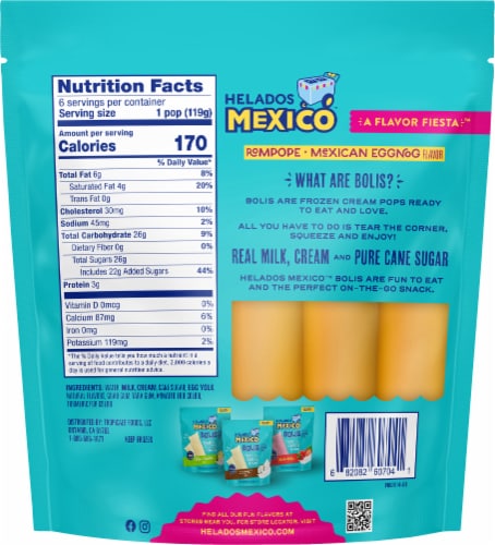 Helados Mexico™ Rompope Bolis Perspective: back