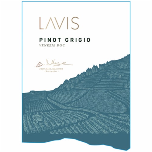 La Vis Pinot Grigio Italy White Wine Perspective: back