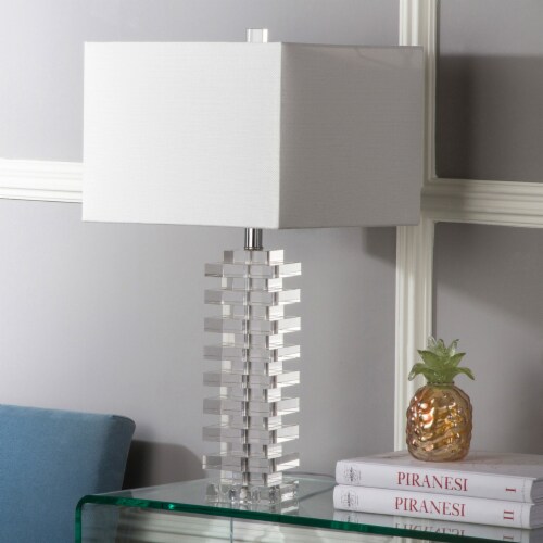 SAFAVIEH Swift Table Lamp | Clear | Perspective: back