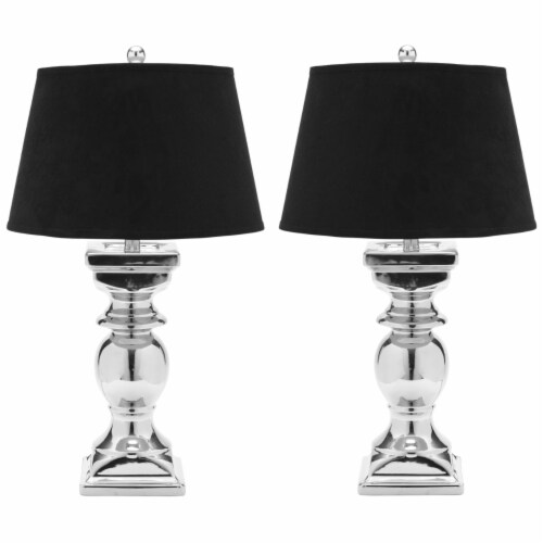 SAFAVIEH Helen Velvet Table Lamp (Set of 2) Perspective: back