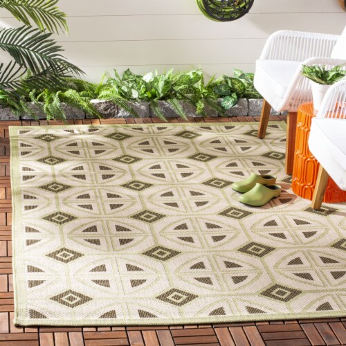 Safavieh Safavieh Outdoor Cy7017 218 Courtyard Beige Sweet Pea Rug 6 7 X 9 6 6 7 x 9 6 Pick n Save