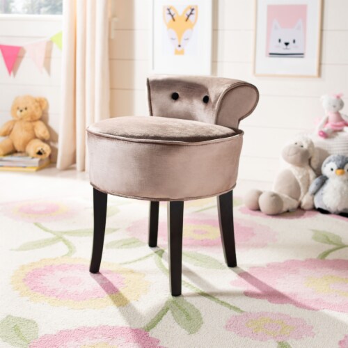 SAFAVIEH Georgia Vanity Stool Champagne 28.3