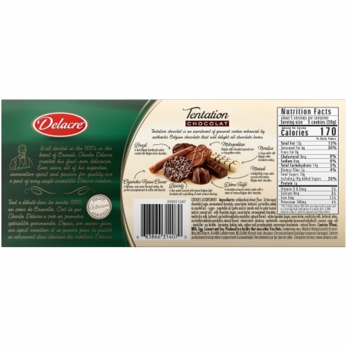 Delacre® Tentation Chocolat Variety Cookies Perspective: back