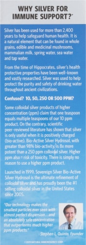 Sovereign Silver Bio-Active Silver Hydrosol Immune Support Perspective: back