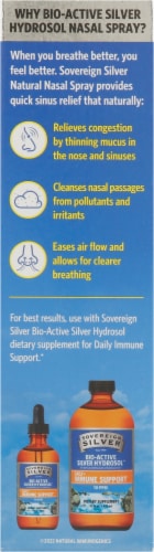 Sovereign Silver Immune Support Vertical Spray Perspective: back