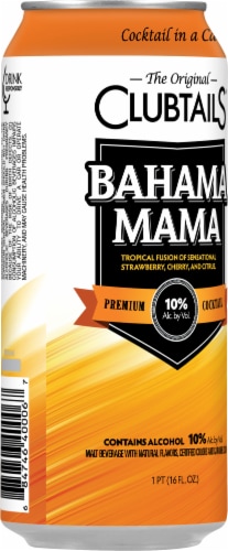 Clubtails Bahama Mama Cocktail Perspective: back