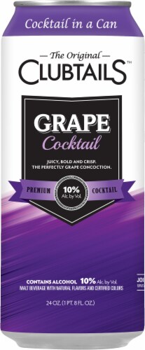 Clubtails™ Grape Cocktail Can Perspective: back