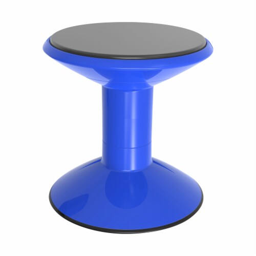 Storex Wiggle Stool - Rounded Base - Blue - 1 / Carton