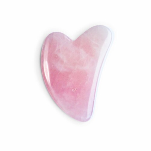 Zoe Ayla® Luxurious Rose Quartz Gua Sha Therapy Tool Perspective: back
