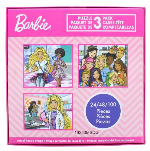 Barbie Jigsaw Puzzle 3 Pack  24, 48, & 100 Pieces, 1 Each - Kroger