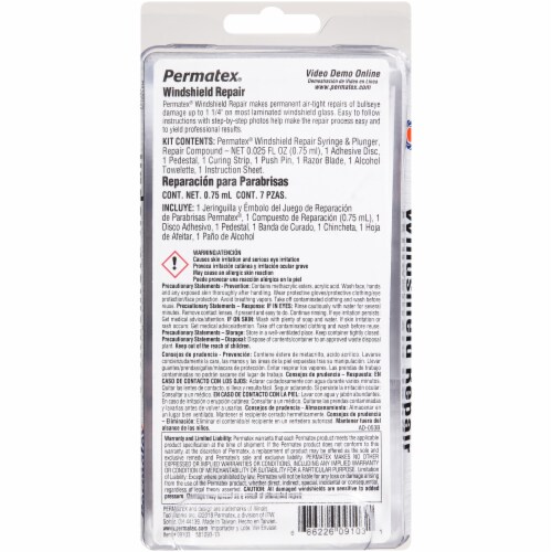 Permatex® Windshield Repair Kit Perspective: back